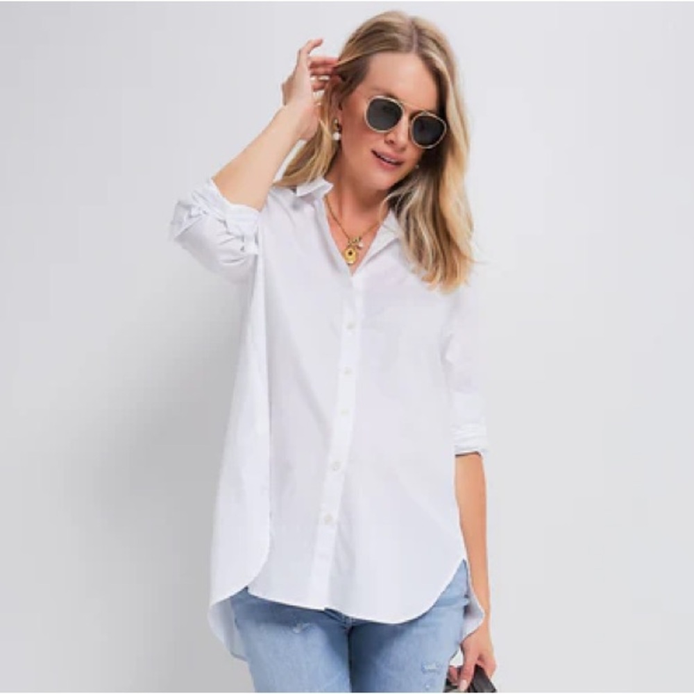 HATCH maternity The Classic Buttondown in White - Picture 5 of 11